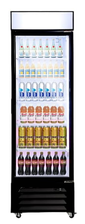 RESIGILAT - Vitrina frigorifica profesionala STARCREST SPS-360DC, 360 L, Caseta luminoasa, Display Temperatura, Panou comanda Digital, Iluminare LED, Roti, H 195 cm [0]