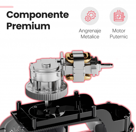 Robot de bucatarie STARCREST SKM-1015BK, 1500 W, Bol 4.5 L Inox, 5 Accesorii, 10 Viteze + Pulse, Negru [4]