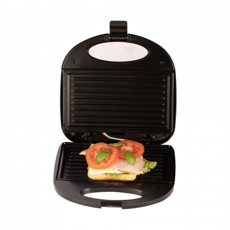 RESIGILAT - Sandwich maker STARCREST SSM-2112BK, 750 W, Placi tip Grill, Indicator luminos, Maner Cool Touch, Inox/Negru [1]