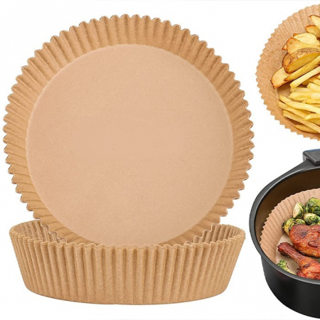 Set 50 hartii de copt pentru friteuza Unica folosinta 16x20x4.5 cm Maro [2]