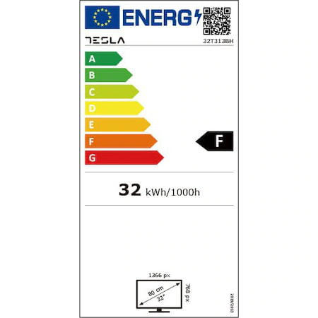 Televizor LED Tesla 32T312SH, Diagonala 81 cm, HD, Clasa F, Dolby Audio Processing, Argintiu [5]
