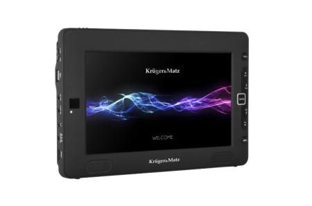 Televizoare - Televizor portabil 9 INCH DVB-T2 KRUGER&MATZ, PVR-Ready, FULL HD, Negru