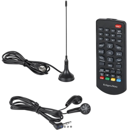 Televizor portabil 9 INCH DVB-T2 KRUGER&MATZ, PVR-Ready, FULL HD, Negru [2]