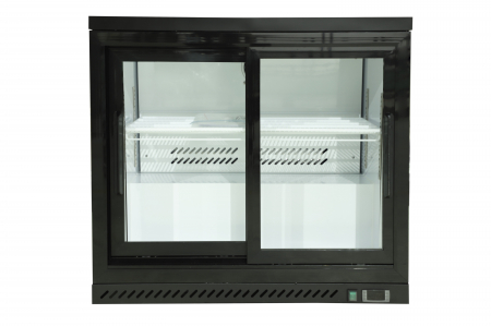 Vitrine frigorifice - RESIGILAT - Vitrina frigorifica profesionala STARCREST SBBC-2SDBK,  172 L, 0-10℃, Usi glisante, Display Temperatura, Panou comanda Digital, Iluminare LED, H 86 cm