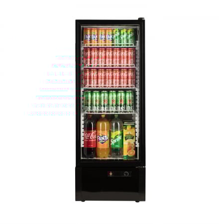 Vitrine frigorifice - Vitrina frigorifica profesionala STARCREST SPS-211WH, 218 L, Termostat reglabil, Iluminare LED, H 141 cm, Alb