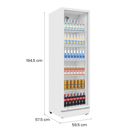 Vitrina frigorifica profesionala STARCREST SPS-351WH, 350 L, Termostat reglabil, Iluminare LED, H 194.5 cm, Alb [6]