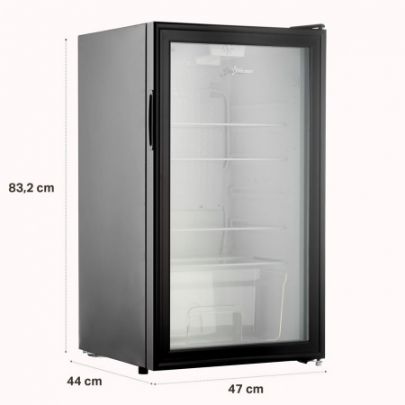 Vitrina frigorifica STARCREST SBC-92BKE, 92 L, Control temperatura, Usa sticla, H 83.2 cm, Negru [12]