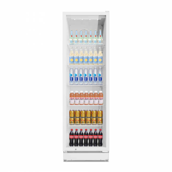 RESIGILAT - Vitrina frigorifica profesionala STARCREST SPS-351WH, 350 L, Termostat reglabil, Iluminare LED, H 194.5 cm, Alb