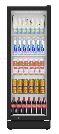 Electrocasnice Mari - Vitrina frigorifica profesionala STARCREST SPS-300BK, 300 L, Termostat reglabil, Iluminare LED, H 169.5 cm, Negru
