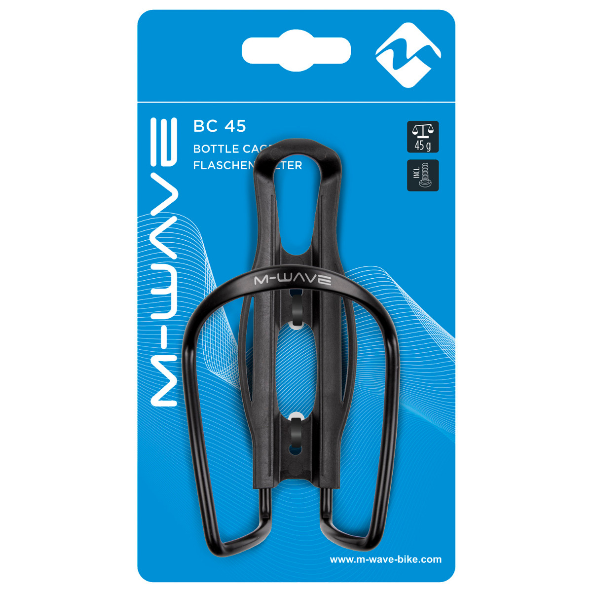 Suport Bidon  Aluminiu/Plastic M-WAVE BC 45 [2]