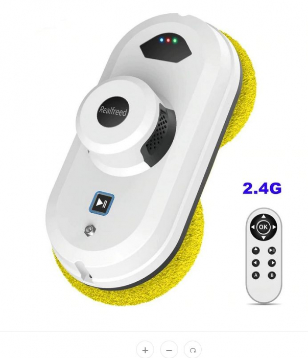 Aspirator Inteligent Robot Pentru Geamuri Umed sau Uscat Putere 80W, Capacitate 0.25L, Wi Fi, Telecomanda [2]