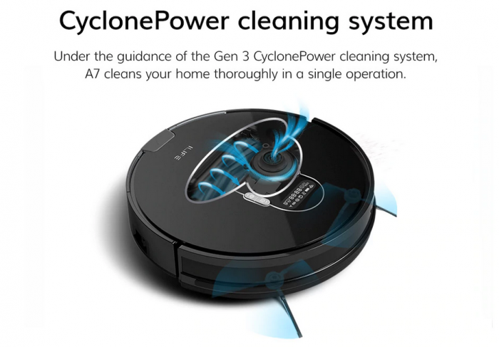Aspirator Robot ILIFE A7 cu control de la distanta prin aplicatie si telecomanda [8]