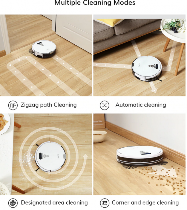 Aspirator robot ILIFE V8 Plus cu planificarea rutei de curatare rezervor de apa programabil si functie de dezinfectare [7]