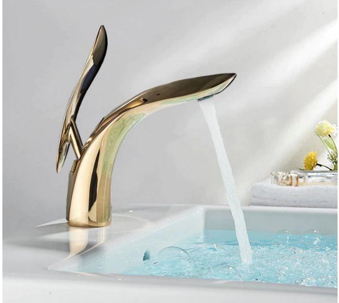 Baterie aurie cu un singur maner, "Butterfly" [2]