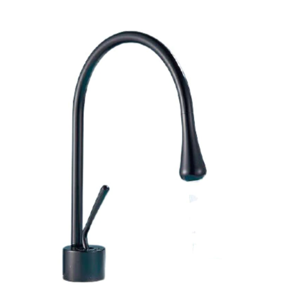 Baterie lavoar Neagra, cu pipa flexibila, 360 grade [1]