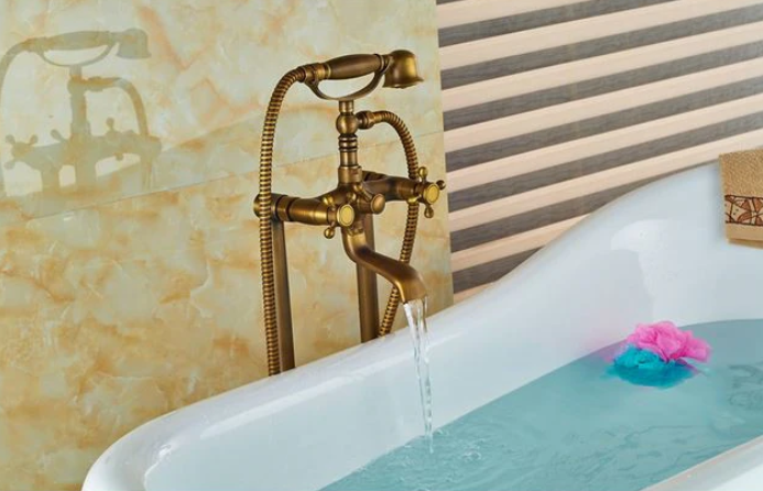 Baterie pentru cada free standing, auriu antichizat, Tip A, AquaSpa [2]