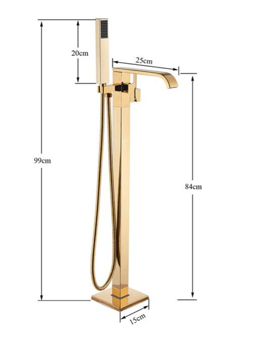 Baterie pentru cada free standing, Gold, Tip A, AquaSpa [5]