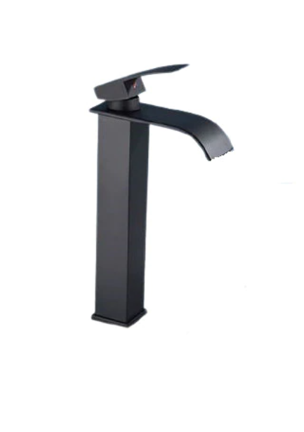 Baterie pentru lavoar baie, 32cm Inaltime, Negru [1]