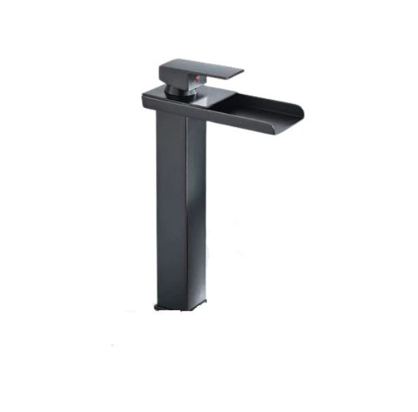 Baterie pentru lavoar baie, 32cm Inaltime, Negru-Bronz [1]