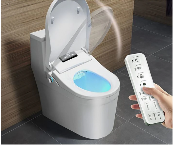 Capac WC Inteligent cu telecomanda, functie bideu, senzor miscare, masaj, incalzire colac, auto deschidere si inchidere, afisaj LCD, female wash, 49 cm lungime [3]