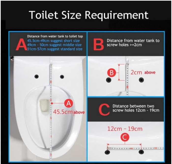 Capac WC Inteligent cu telecomanda, functie bideu, senzor miscare, masaj, incalzire colac, auto deschidere si inchidere, afisaj LCD, female wash, 505 mm lungime [3]