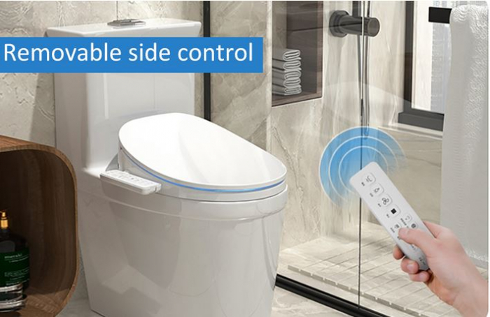 Capac WC Inteligent EcoFresh, Functie Bideu, Incalzire Colac, lumina, Female Wash, auto deschidere si inchidere, Control Lateral, 480 mm Lungime [2]