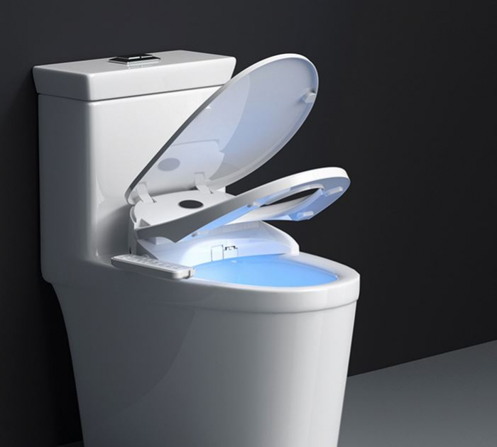 Capac WC Inteligent EcoFresh, Functie Bideu, Incalzire Colac, lumina, Female Wash, auto inchidere, Control Lateral, 515 mm Lungime [2]