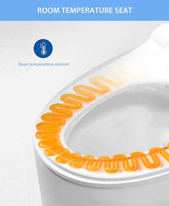 Capac WC Inteligent EcoFresh Telecomanda, Functie Bideu, Masaj, Incalzire Colac, lumina, Female Wash si auto flip [6]
