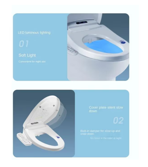 Capac WC Inteligent, Functie Bideu, Masaj, Incalzire Colac, Female Wash, Control Lateral [13]
