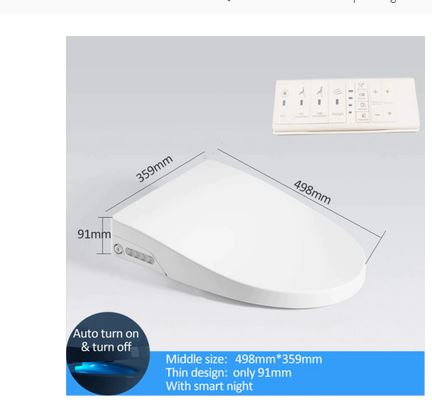 Capac WC Inteligent Telecomanda, Functie Bideu, Incalzire Colac, Female Wash, V-Shape [4]