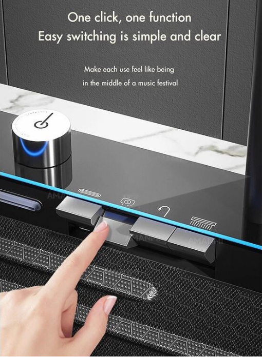 Chiuveta multifunctionala din otel inoxidabil cu accesorii incluse, baterie cu afisaj digital, dimensiune 750x450mm, AquaSpa [9]