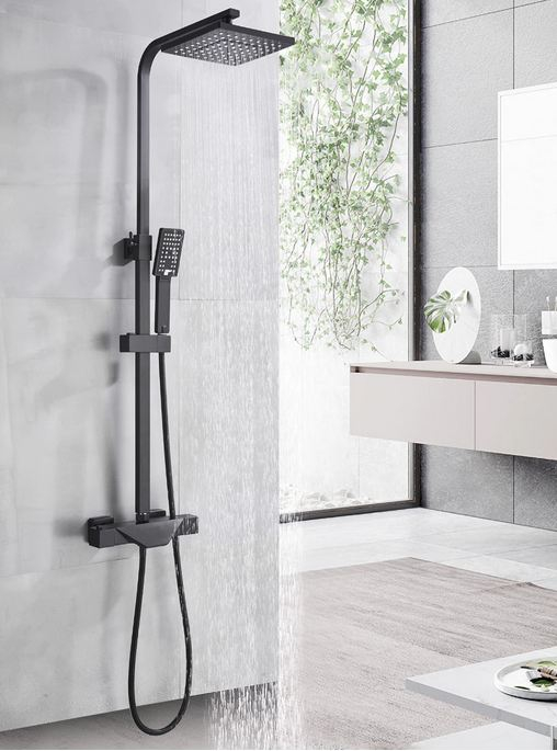 Coloana De dus,Negru,Baterie cu termostat, AquaSpa [2]