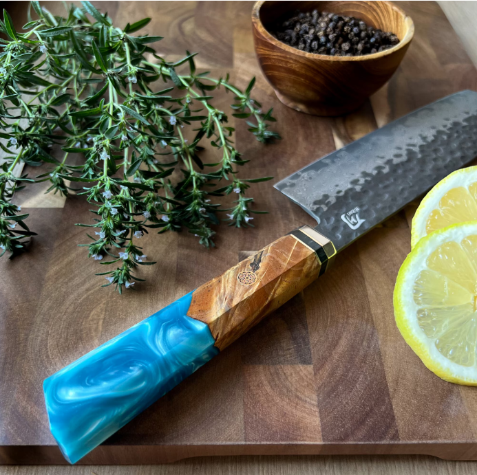 Cutit Profesional, Hikari Knife, Cutit Japonez, Cutit de Bucatarie, Cutit Universal, Cutit Premium Calitatativ, Cutit pentru Carne, Legume si Fructe, Durabil, Taiere Precisa, Lama Ascutita, Maner din [2]