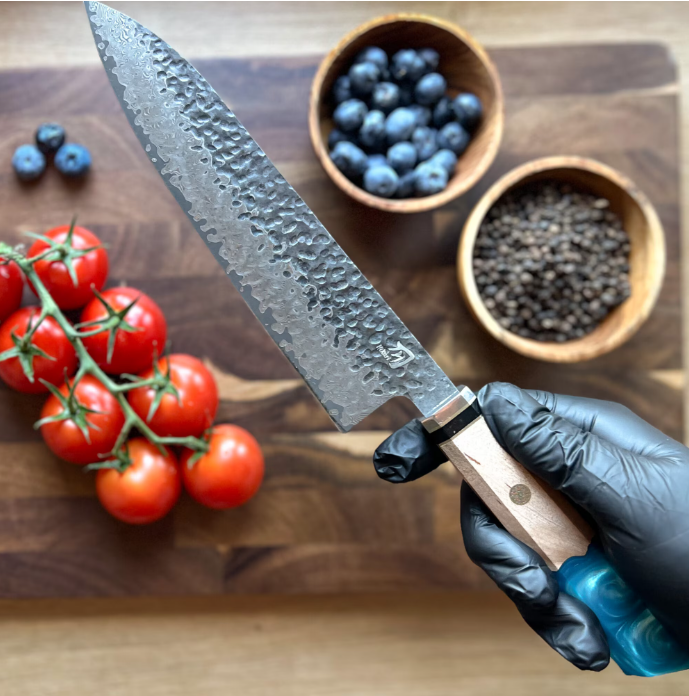 Cutit Profesional, Hikari Knife, Cutit Japonez, Cutit de Bucatarie, Cutit Universal, Cutit Premium Calitatativ, Cutit pentru Carne, Legume si Fructe, Durabil, Taiere Precisa, Lama Ascutita, Maner din [4]