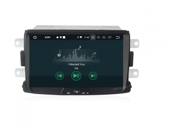 Navigatie Android 8.0, 8 core, 2G+32GB, Dacia,Logan, Sandero, Duster, Renault, wi fi, waze, Microfon Cadou [2]