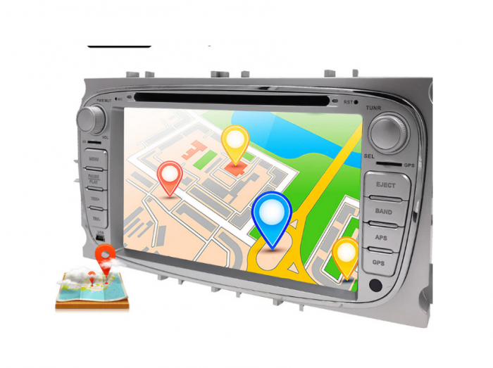 Navigatie Android 8.1,MKD, Quad Core Ford Focus,Mondeo,Galaxy,WiFI,7 inch,Silver [2]