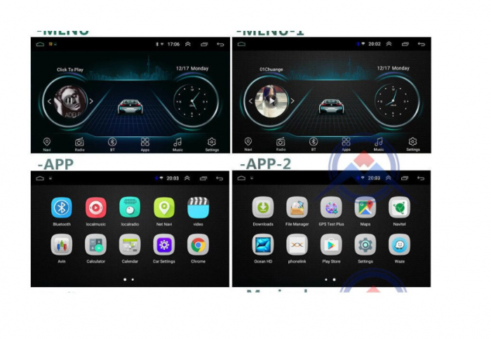 Navigatie Android 8.1, Octa-Core,Wi-Fi,Bluetooth, Waze, Hyundai Tucson, 2006-2013 ,9 Inch, Rama Adaptoare [5]