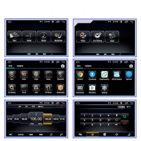 Navigatie Android 8.1, Quad-Core, 2G+16 GB, VW Golf 4,5,6,Passat B5 B6 B7 CC, Tiguan, Jetta, EOS, Polo,Sharan, Seat,Skoda,Canbus,Ecran de 9 inch [6]