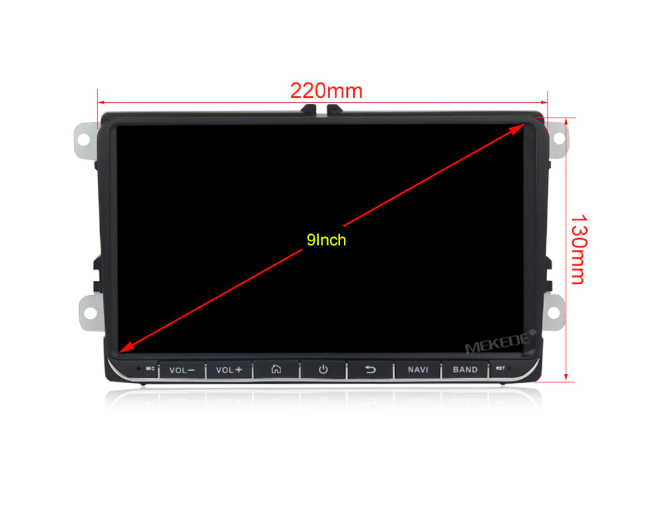 Navigatie Android 8.1, Quad-Core, 2G+32 GB, VW Golf 4,5,6,Passat B5 B6 B7 CC, Tiguan, Jetta, EOS, Polo,Sharan, Seat,Skoda,Canbus,Ecran de 9 inch [5]