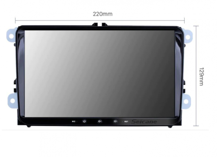 Navigatie Android 8.1, Quad-Core, Ecran 9 Inch, 1G+16GB, VW Golf 4,5,6,Passat B5 B6 B7 CC, Tiguan, Jetta, EOS, Polo,Sharan, Seat,Skoda [4]