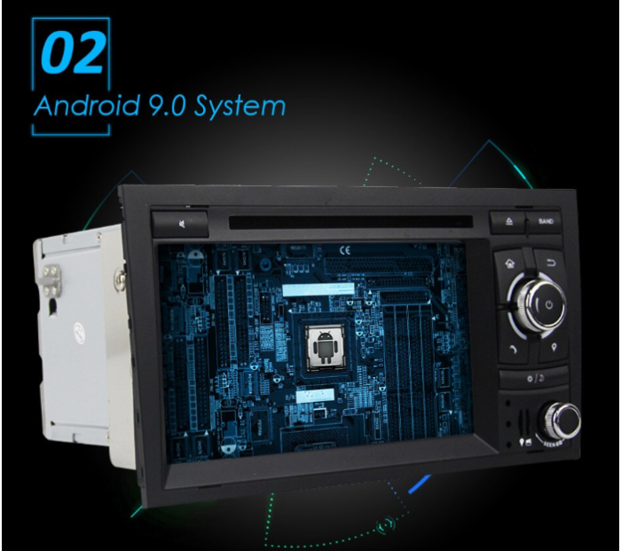 Navigatie Android 9.0 Audi, A4, S4, Quad Core, Waze, 4g, WiFI, 2G+32GB, Camera Marsarier Cadou [2]