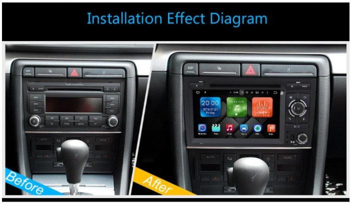 Navigatie Android 9.0 Audi, A4, S4, Quad Core, Waze, 4g, WiFI, 2G+32GB, Camera Marsarier Cadou [6]