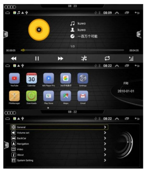 Navigatie Android 9.0,Audi A5,2009-2016,cu GPS ,Navi,WIFI,Google,Carplay, Bluetooth, Waze [5]