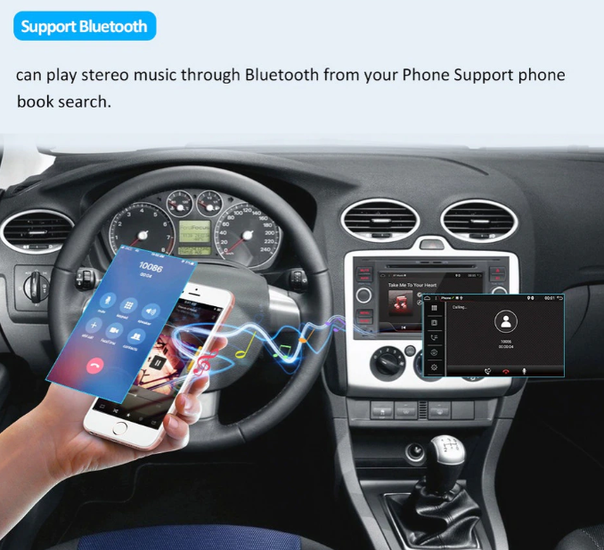 Navigatie Android 9.0, Quad-Core, 7 inch, 2G Ram+16 Gb ROM, Ford Mondeo,Focus,Transit,C-MAX,S-MAX,Fiesta,Kuga,Transit,Fusion [5]