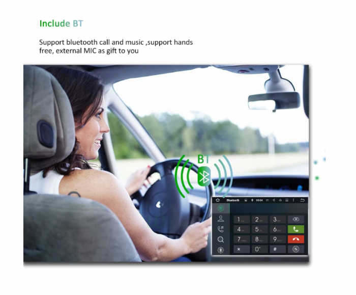 Navigatie Android 9.0 Toyota Auris 2006-2011,Quad Core, Wi Fi, Waze, Mirror Link, Aplicatii, Camera Marsarier Cadou,7 inch, Bluetooth [3]