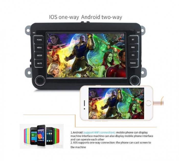 Navigatie Android,MKD, Volkswagen,Golf 5 6,Touran,Passat B6,Jetta,Polo,Tiguan,Caddy,Sharan [7]