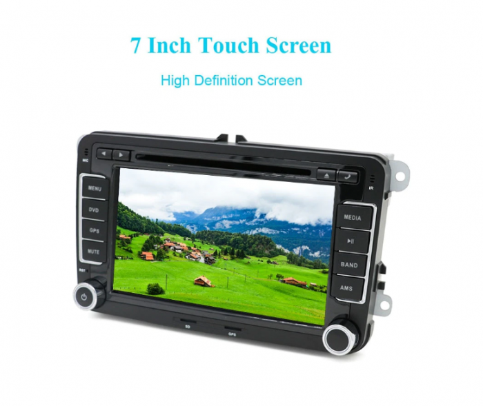 Navigatie DVD, CD Player, VW GOLF 5 6, Passat B6 B7 CC, Tiguan, Jetta, EOS, Polo Sharan, Telecomanda.Camera Marsarier Cadou [7]