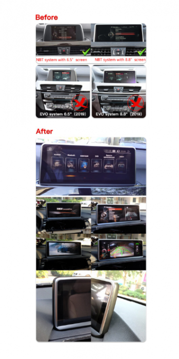Navigatie Gps BMW X1 F48 (2016-2017) , Android 8.1, 2GB RAM + 32 GB ROM ,6 Cores, Internet , 4G , Aplicatii , Waze , Wi Fi , Usb , Bluetooth , Mirrorlink, Ips Screen [3]