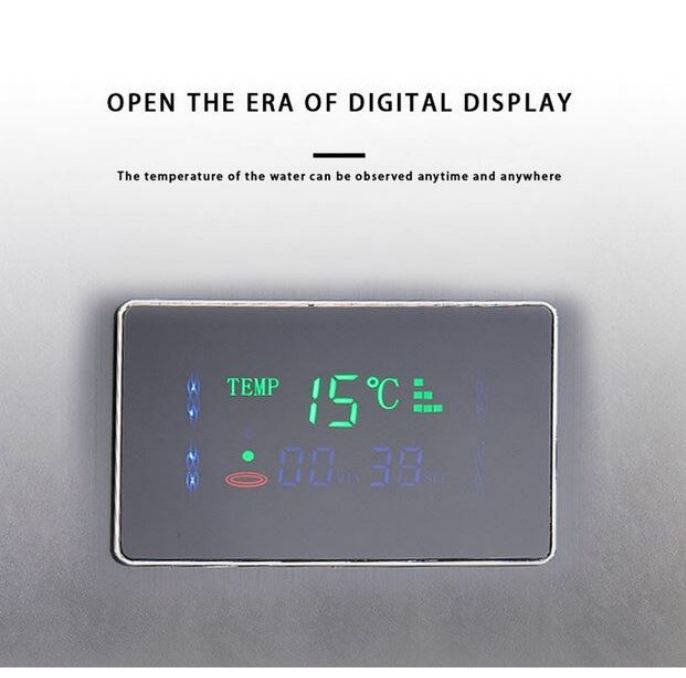 Panel de Dus Multifunctional cu LED, AquaSpa, Gold,Ecran de temperatura,efect de ploaie,sistem de masaj,jeturi SPA, Functie de Bideu, Duze Rotative [2]