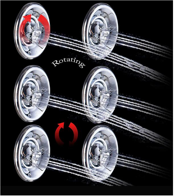 Panel de Dus Multifunctional cu LED, Gri, Duze rotative, Ecran de temperatura, efect de ploaie, sistem de masaj, jeturi SPA, AquaSpa, Functie de Bideu [3]